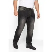 Men Plus 5-Pocket-Jeans Jeans Denim Tapered Loose Fit 5-Pocket