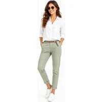 SUBLEVEL Chinos Damen Chino Hose Stoffhose inkl.Gürtel Businesshose Freizit Chinohose