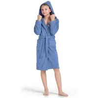 Möve Kinderbademantel Superwuschel, Langform, Kapuze, Gürtel