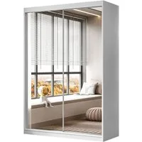 Lookway Kleiderschrank CAMARO III Praktischen Schwebetürenschrank mit Spiegel Breite: 150 cm