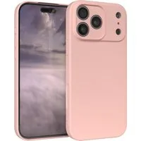 EAZY CASE Handyhülle für Apple iPhone 17 Pro Max Hülle Silikon 6,9 Zoll, Hülle mit Kameraschutz Bumper Case Silikonschutzhülle Rosa / Altrosa