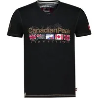 Canadian Peak T-Shirt V-Neck Joukeak aus Baumwolle mit Logostick