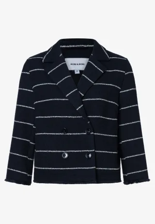 MORE & MORE - Blazer mit Streifen blau - Gr. - 42