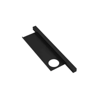 Hewi Waschtischprofil 950.13.0003DC 408mm, mit Ablage 360x102mm, schwarz tiefmatt, Loch rechts