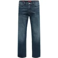 ONLY & SONS Straight-Jeans ONSEDGE STRAIGHT DNM Baumwolle, straight fit