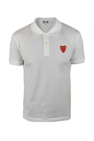 Comme des garçons Poloshirt Weiß