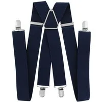 axy Hosenträger Herren Hosenträger 4 Stabile Clips X-Form 3,5cm Breit verstellbar und elastisch 120cm Lang
