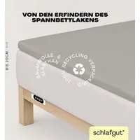 Schlafgut Spannbettlaken EASY Jersey Elasthan Topper, Jersey, Gummizug: rundum, (1 Stück), MADE IN GREEN by OEKO-TEX®