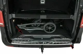 CHROM Edelstahl Ladekantenschutz für Mercedes Vito V-Klasse W447 ab 2014- SET