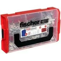 FixTainer DuoPower + EasyHook + Schraube TX, Dübel weiß, 228-teilig, mit EasyHook Haken