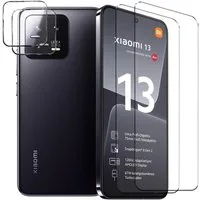 CoolGadget Schutzfolie Panzerfolie für Xiaomi 13, (Spar-Set 4in1, 2x Displayschutz, 2x Kameraschutz), Panzerglas Schutzfolie für Xiaomi 13 Folie