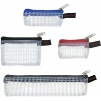 FOLDERSYS Aufbewahrungstasche 4er Set Mini-Reißverschluss-Beutel PVC