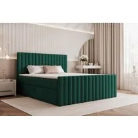 Compleo Boxspringbett elegant und modern MIAMI II, Bonell-Matratze, mit zwei Bettkästen, TOPSELLER