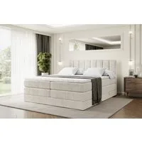 ALTDECOR Boxspringbett OTTA KING (Multipocket-Matratze H4, H3 Matratze Bonellfederung, Topper, Kopfteil)