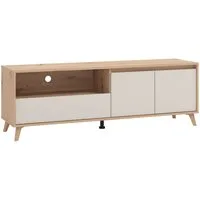 Home affaire TV-Board Stirling, TV-Kommode, TV-Board, TV-Schrank, Breite 158,5 cm, in 2 Farbausführungen, 2 Türen, mit Schublade