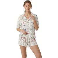 MYJAMA Pyjamashorts Bella print mit Künstlerdesign