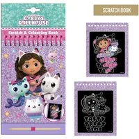 Gabby's Dollhouse Zeichenblock Kreativset Scratch Book Kratzbilder & Zeichenspaß