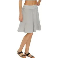 Caspar Faltenrock Damen Musselin Midi Rock knielang 100% Baumwolle Made in Italy - Ro037