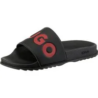 HUGO Match_It_Slid_rblg_N Badepantolette, Sommerschuh, Poolslides, Schlappen, mit HUGO-Logoschriftzug