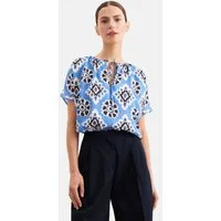 seidensticker Klassische Bluse Tunika Druck