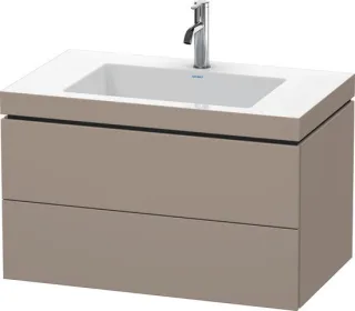 Duravit L-Cube c-bonded Set wandhängend Basalt Matt 800x480x500 mm - LC6927O4343 LC6927O4343