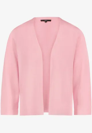 zero - Kurze Strickjacke mit 3/4-Ärmeln pink - Gr. - 34
