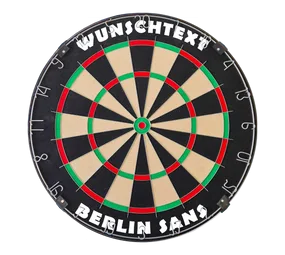 Dartboard mit Wunschtext