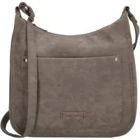 Christian Wippermann Umhängetasche Damen Tasche Schultertasche Umhängetasche Crossover Bag (1 tlg), Leder Optik Handtasche Grau