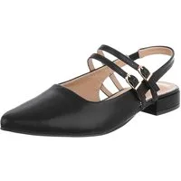 Ital-Design Damen Slingback-Pumps mit Blockabsatz elegant Schnürpumps (91742440) Blockabsatz Schnür- & Riemchenpumps in Schwarz