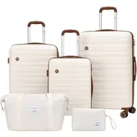 Travelhouse Trolleyset Ascona, 4 Rollen, (Spar-Set, 5 tlg., Hartschalen Trolley-Set 5-teilig)