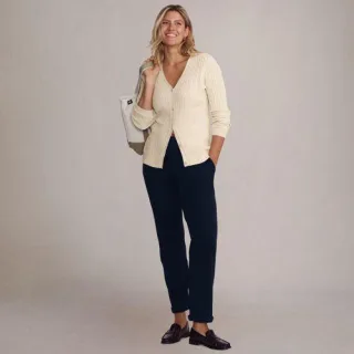 Straight Fit Freizeithose SPORT KNIT für Damen in Petite-Größe, Damen, size: petite, Rot, Baumwolle, by Lands' End