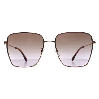 Moschino MOS072/G/S DDB QR Sonnenbrille in RosÃ©gold mit violettem Farbverlauf