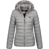 Geographical Norway Steppjacke Damen Herbst Jacke Steppjacke Outdoor leicht Kapuze Übergangsjacke