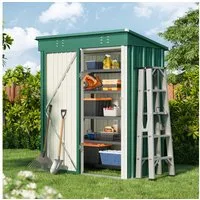 Bealife Gartenhaus Robuster Metall-Gartengeräteschuppen 180 x 162 x 95 cm, robust und wasserdicht