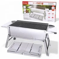 Olymp Handels GmbH Holzkohlegrill Mangal Edelstahl Schaschlik Grill Sputnik Klappbarer Campinggrill