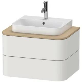 Duravit Happy D.2 Plus Konsolenwaschtischunterbau wandhängend Nordic Weiß Seidenmatt 650x480x408 mm  HP4960039390010