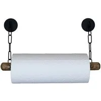 DEKAZIA Küchenrollenhalter ohne Bohren Holz Wandrollenhalter Papierrollenhalter, (Halter Küchenrolle Küchenpapierhalter), Selbstklebend Papierhalte Serviettenhalter