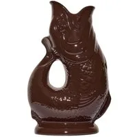 Gluckigluck Wasserkaraffe, (Original Gluggle Jug aus England), mit Gluckergeräusch, handgefertigt, ikonisches Fisch-Design, 1,2 L