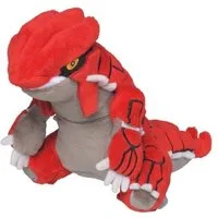 Pokémon Center Plüschfigur Pokemon Groudon Kuscheltier - 15 cm Plüschtier