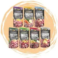 Belcando Belcando Frischebeutel Bundle - 7 proteinreiche Sorten im Vorratspaket, Nassfutter für: Hunde