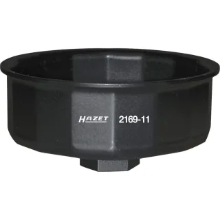 HAZET Ölfilter-Schlüssel Vierkant 12,5 mm (1/2 Zoll) Außen 14-kant, für Mercedes-Benz - 2169-11
