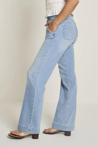para mi - Jeans - Eve Button blau - Gr. - L32