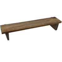Spetebo Wandregal Wandregal 58 cm mit Beinen - aus altem Holz
