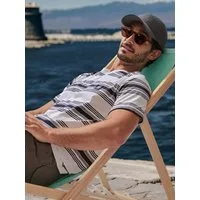 LERROS T-Shirt T-Shirt im Streifenlook mit O-Neck