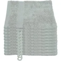 Julie Julsen Waschhandschuh 10-Waschhandschuh-Silber-Waschhandschuh 15 x 21 cm, (10-St)