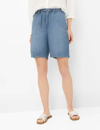 Brax Damen Bermuda Style MAINE B USED REGULAR BLUE, denim blau, Gr. 40