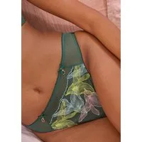 LASCANA String Gabriella aus Mesh mit hauchzarter Stickerei, transparente Unterwäsche