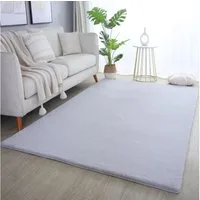 SIMPEX24 Teppich Unicolor - Einfarbig, Läufer, Höhe: 20 mm, Teppich Wohnzimmer Einfarbig Shaggy Modern Flauschiger Felloptik Weich