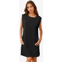 Imily Bela Minikleid Damen Ärmellose Basic T-Shirt Kleider mit Taschen (Packung, 1-tlg., 1per-Pack) einfarbig