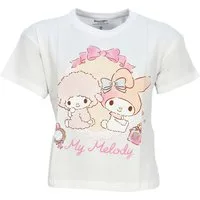 Hello Kitty Print-Shirt Hello Kitty my Melody Kinder Mädchen kurzarm T-Shirt Shirt 100% Baumwolle, Gr. 116 bis 158